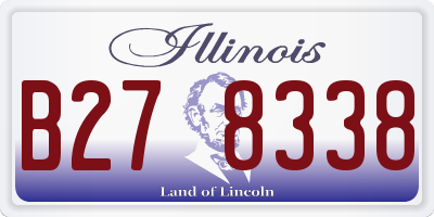 IL license plate B278338