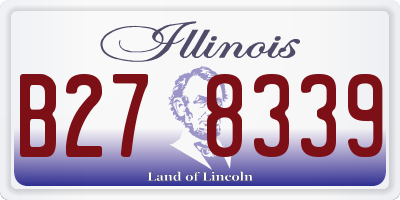 IL license plate B278339