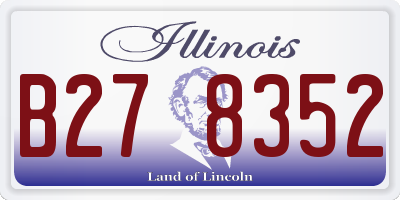 IL license plate B278352
