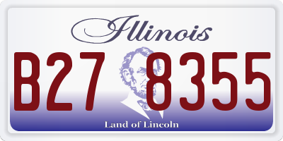 IL license plate B278355