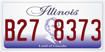 IL license plate B278373