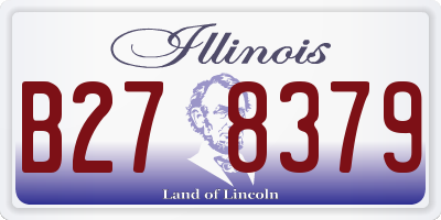 IL license plate B278379