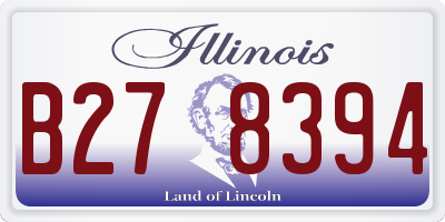 IL license plate B278394