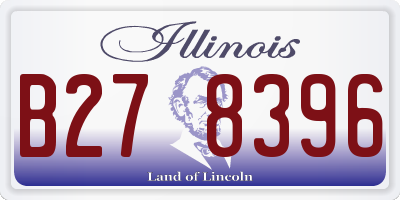 IL license plate B278396