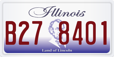 IL license plate B278401