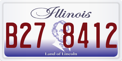 IL license plate B278412