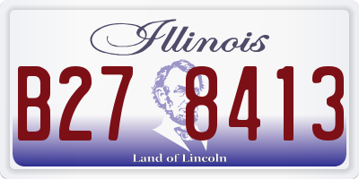 IL license plate B278413