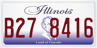 IL license plate B278416