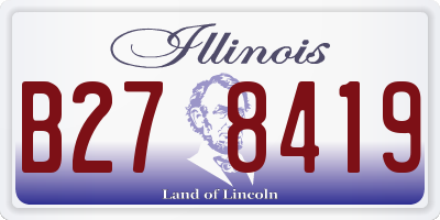 IL license plate B278419