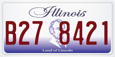 IL license plate B278421