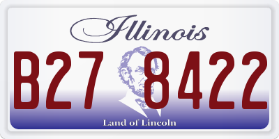 IL license plate B278422