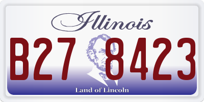 IL license plate B278423