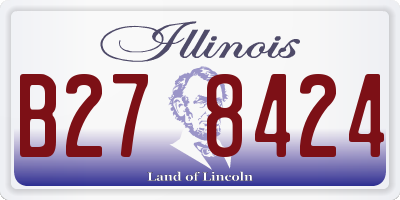 IL license plate B278424
