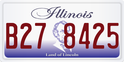 IL license plate B278425