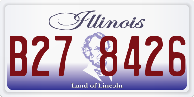IL license plate B278426