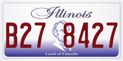 IL license plate B278427
