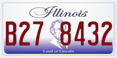 IL license plate B278432