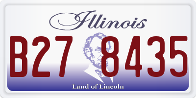 IL license plate B278435