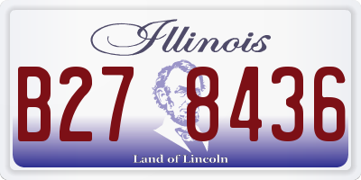 IL license plate B278436