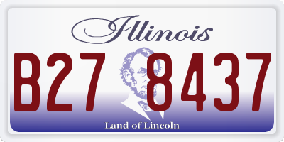 IL license plate B278437