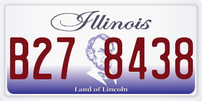 IL license plate B278438