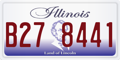 IL license plate B278441