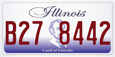 IL license plate B278442