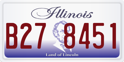 IL license plate B278451