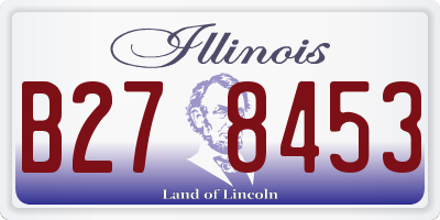 IL license plate B278453