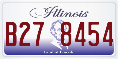 IL license plate B278454