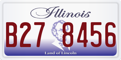 IL license plate B278456