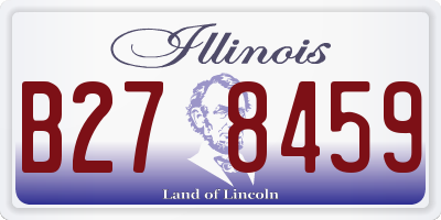 IL license plate B278459