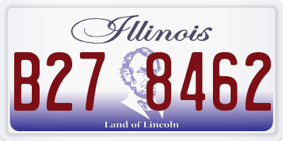 IL license plate B278462