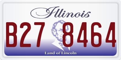 IL license plate B278464