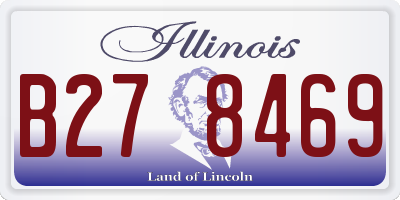 IL license plate B278469