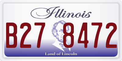 IL license plate B278472