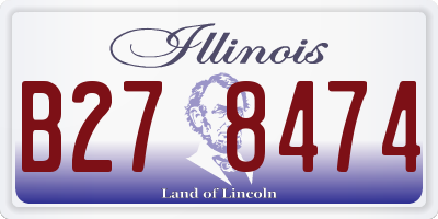IL license plate B278474