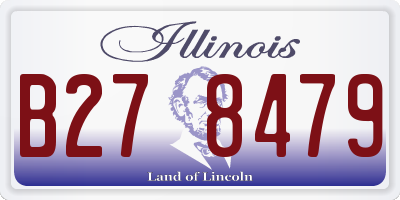 IL license plate B278479