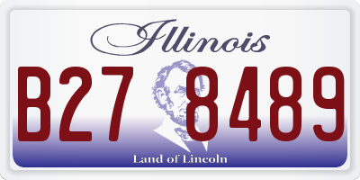 IL license plate B278489