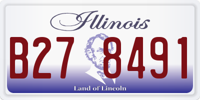 IL license plate B278491