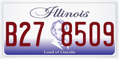 IL license plate B278509