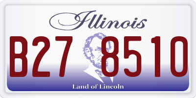 IL license plate B278510