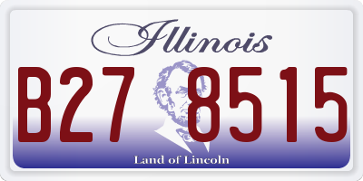 IL license plate B278515