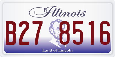 IL license plate B278516