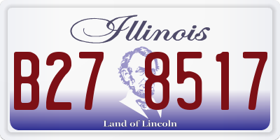 IL license plate B278517
