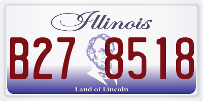 IL license plate B278518