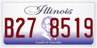 IL license plate B278519
