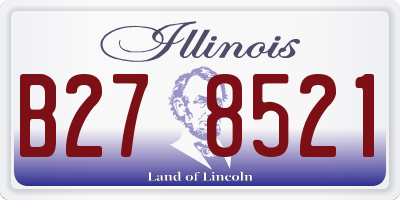 IL license plate B278521