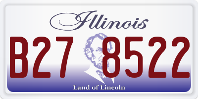 IL license plate B278522