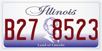IL license plate B278523